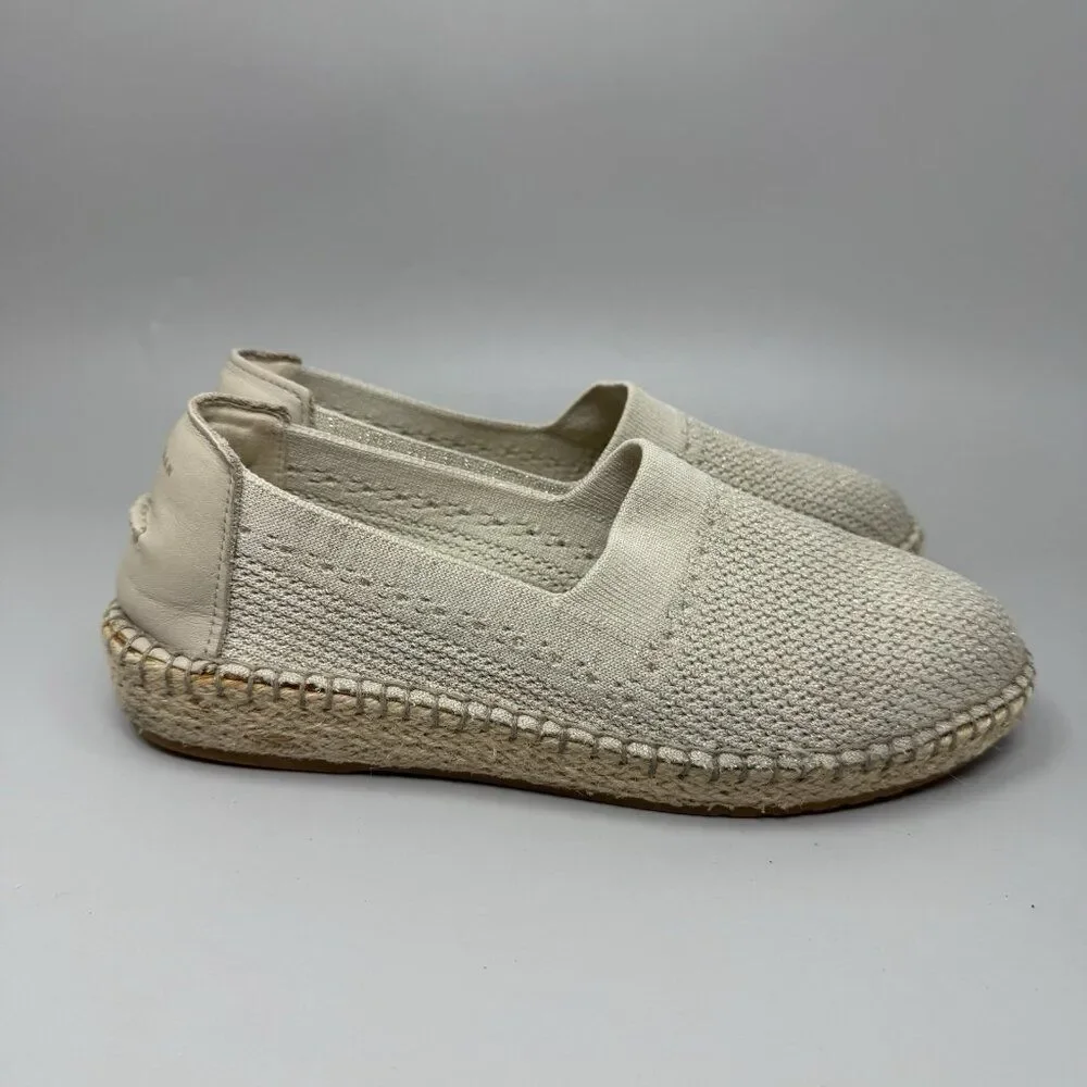 Cole Haan Shoes Womens 9.5B Cloudfeel W14239 Beige Stitchlite Slip On Espadrille